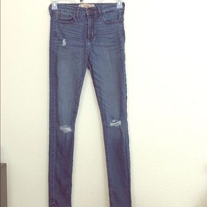 Hollister Super Skinny High Rise Denim Jeans
